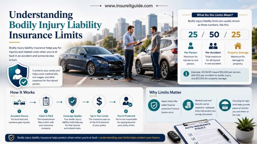 Infographic explaining bodily injury liability insurance coverage