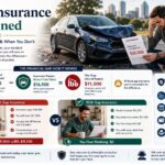 Driver reviewing the financial gap between a totaled vehicle insurance payout and the remaining financed car loan balance after rapid vehicle depreciation.
